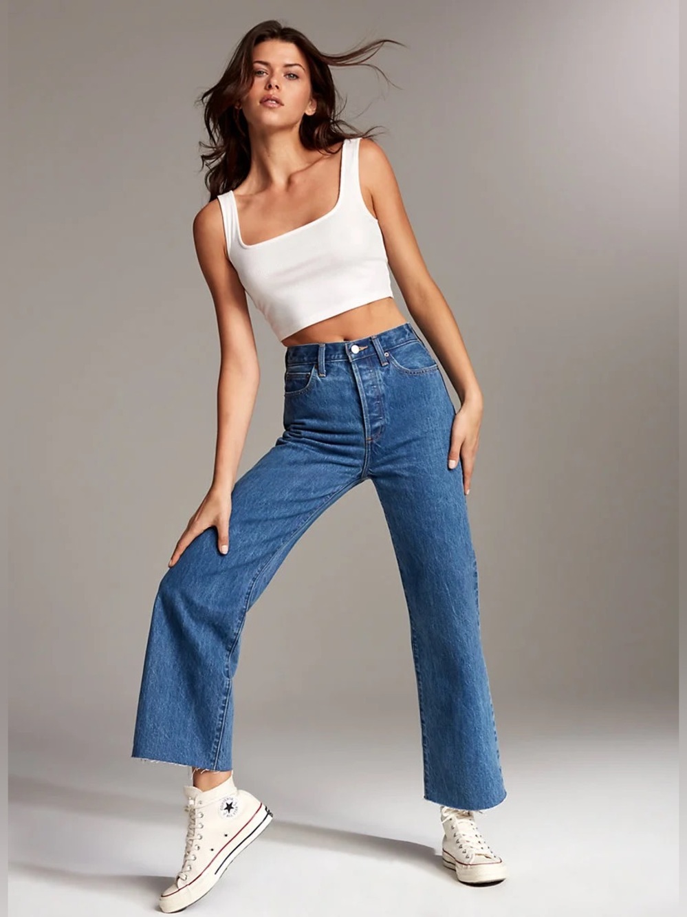 Aritzia Denim Forum Farrah Wide Leg Jean